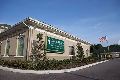 The Tampa Dental building and its car park on Sheldon Road.